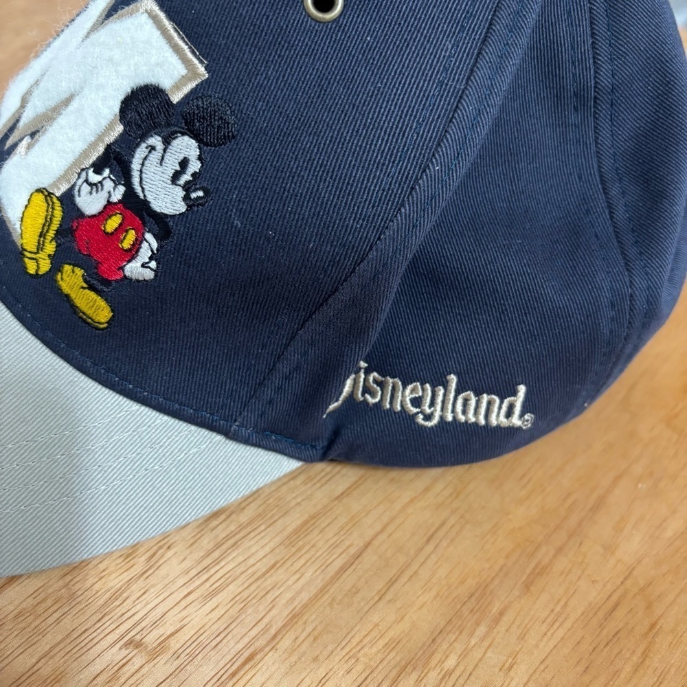 Vintage 1990s Disneyland Resort Mickey Mouse Unisex Cap - Navy and Taupe Size OS - Picture 5 of 8
